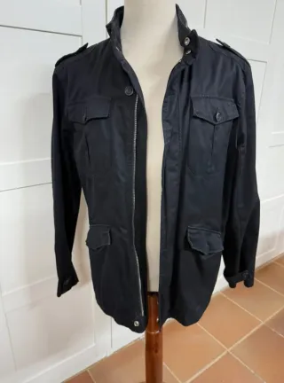 Cazadora Zara Negra Hombre