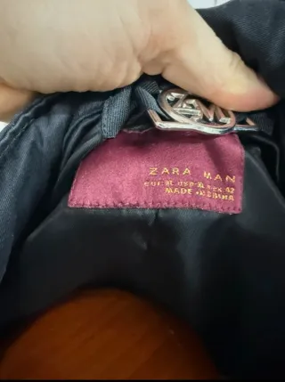 Cazadora Zara Negra Hombre