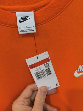 Sudadera Nike Sportwear Club Fleece Naranja Hombre