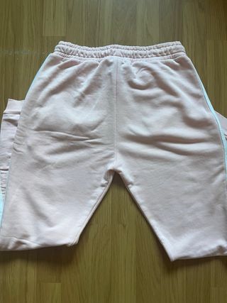 Pantalón chándal 11 Degrees rosa y blanco