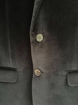Blazer in velluto nero