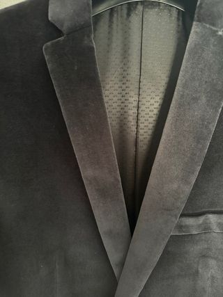 Blazer in velluto nero