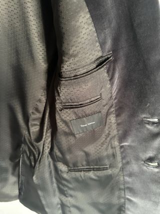 Blazer in velluto nero