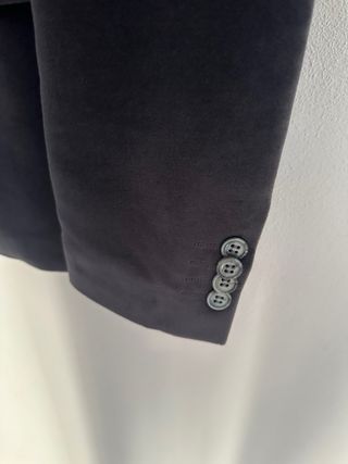 Blazer in velluto nero