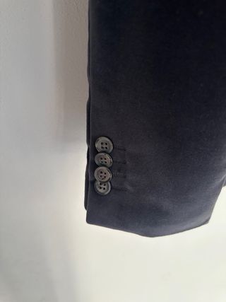 Blazer in velluto nero