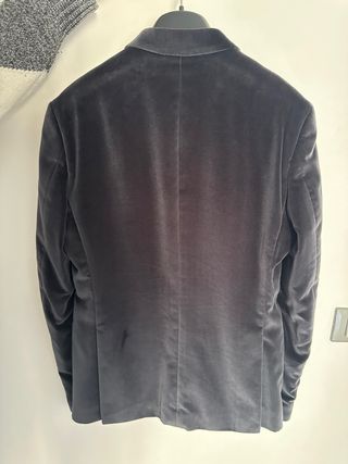 Blazer in velluto nero