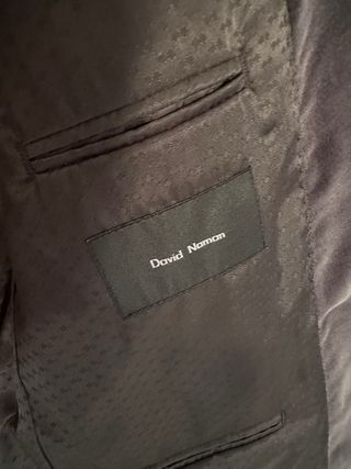 Blazer in velluto nero