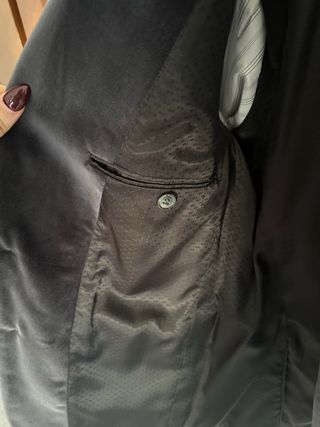 Blazer in velluto nero