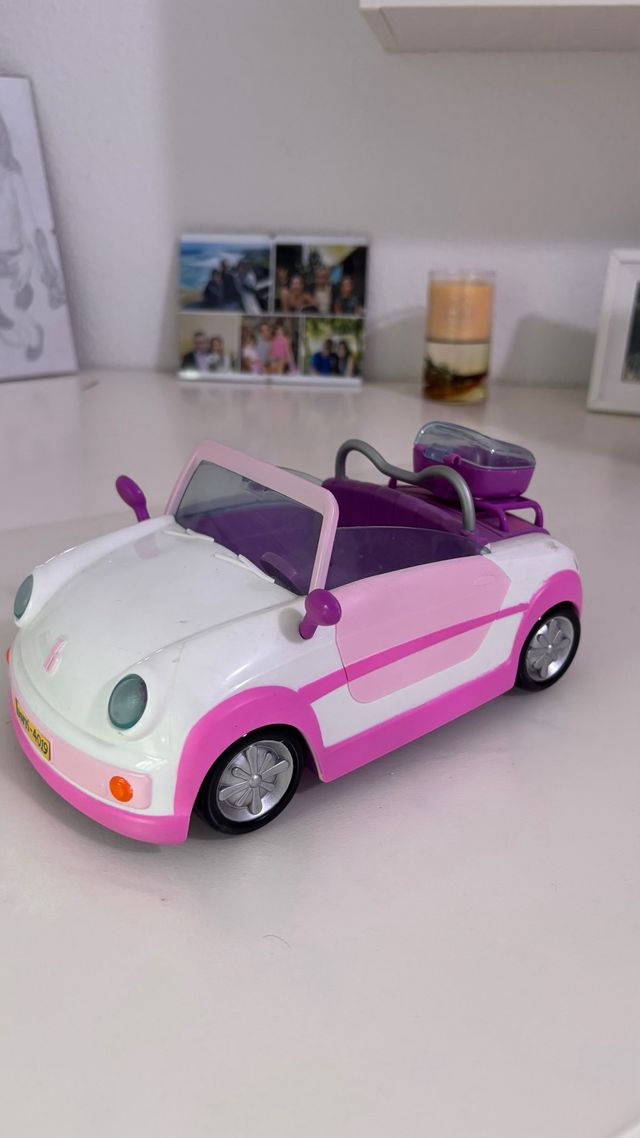 Coche Barriguitas convertible rosa y blanco