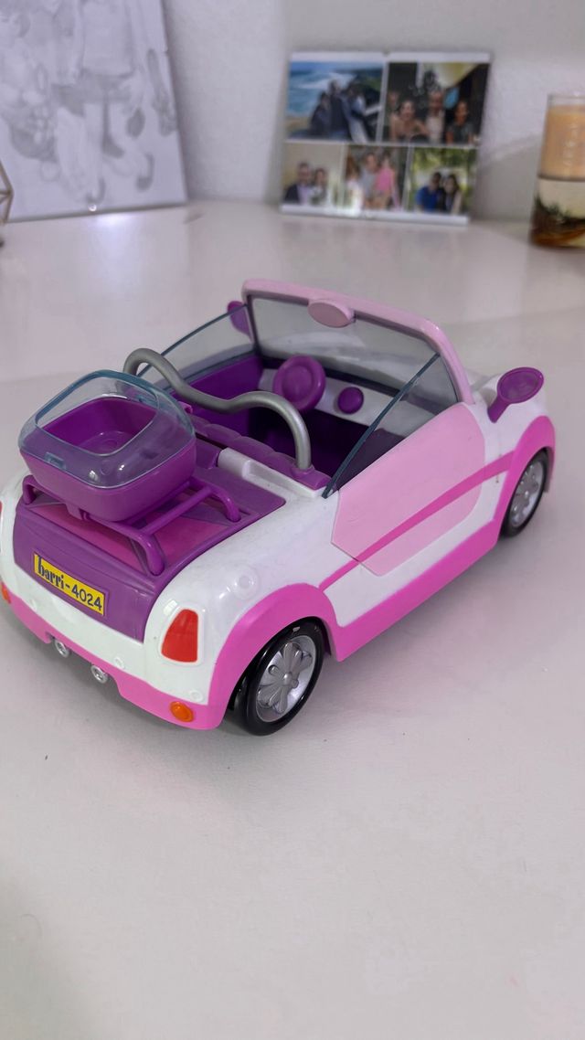 Coche Barriguitas convertible rosa y blanco