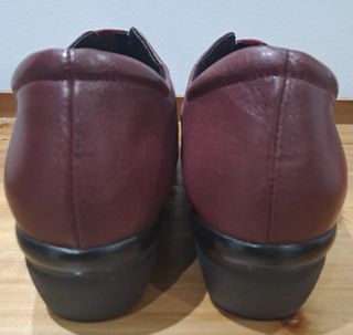 Zapatos Comfort Class velcro granates