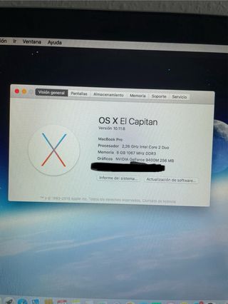 MacBook Pro 2009 Plata