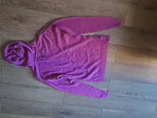 Felpa viola vintage con cappuccio