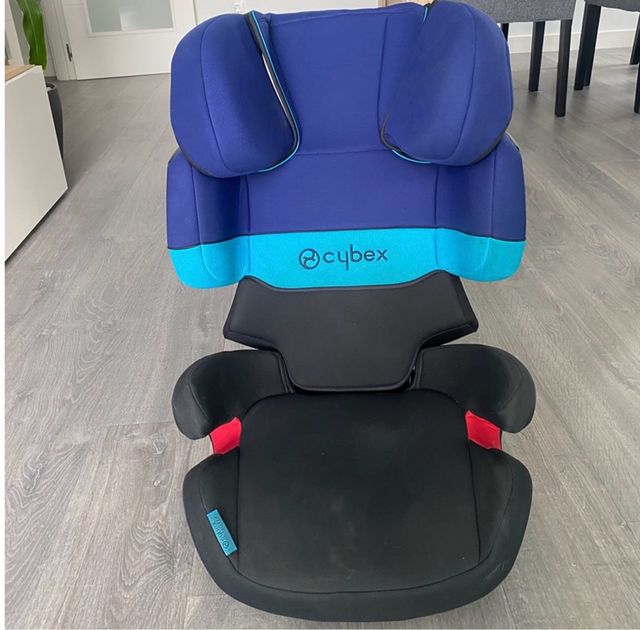Silla de coche Cybex azul y negra
