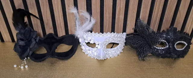 Máscaras de Carnaval/Fiesta (3 uds)