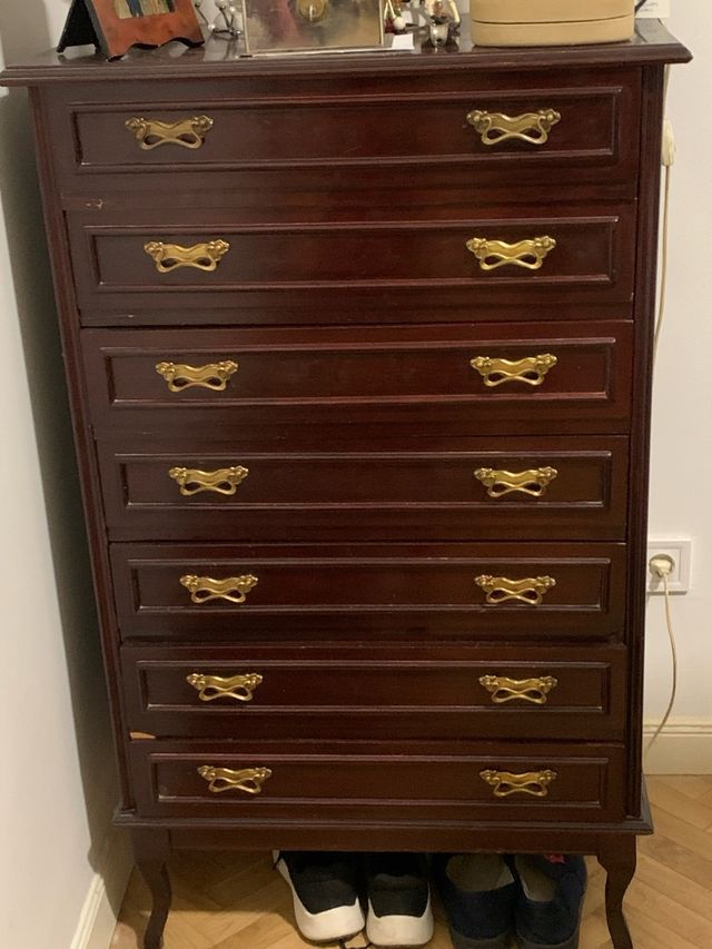 Cómoda Sifonier Vintage Madera y Metal