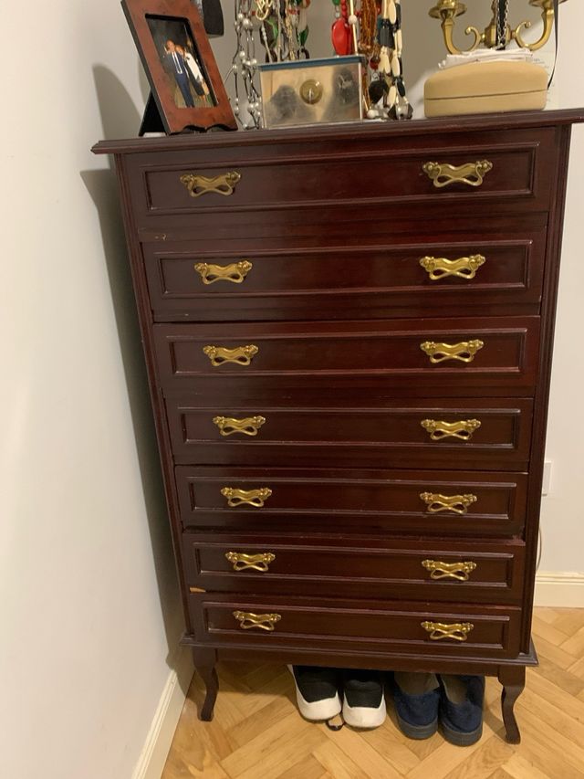 Cómoda Sifonier Vintage Madera y Metal