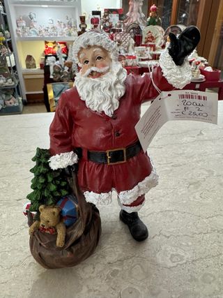 Babbo Natale resina con sacco regali
