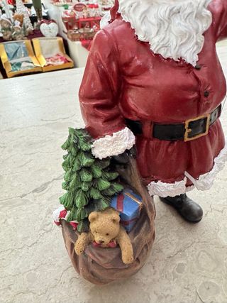 Babbo Natale resina con sacco regali
