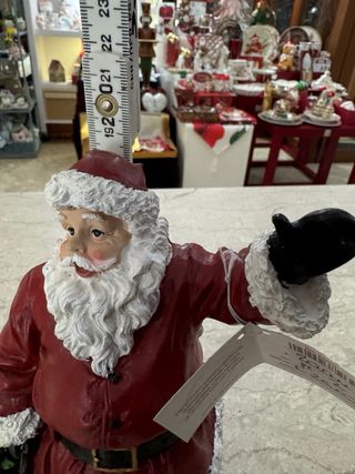 Babbo Natale resina con sacco regali