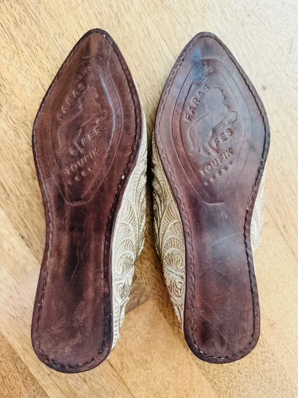 Chinelos Marroquinos tamanho 39 couro