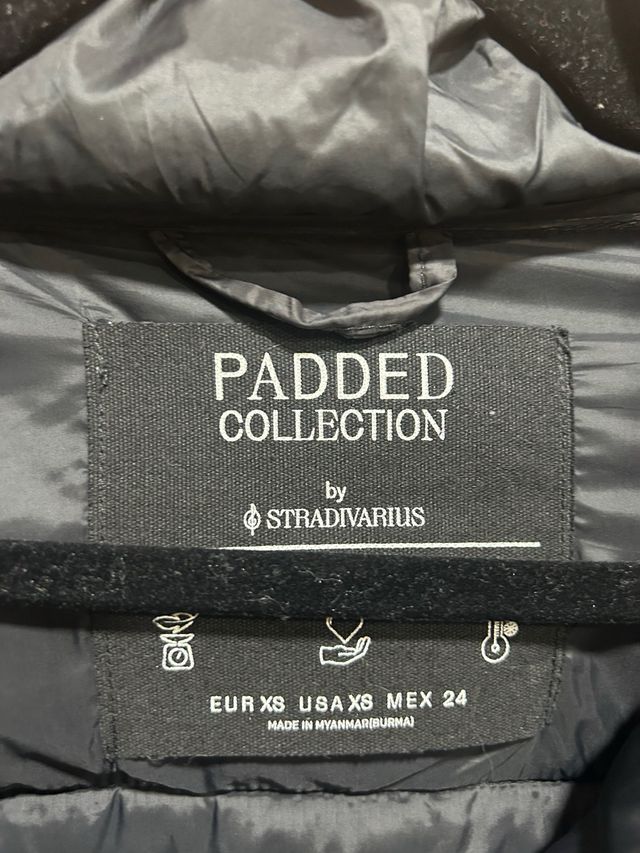 Chaqueta acolchada con mangas de punto