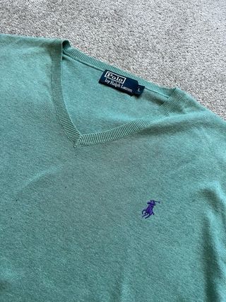 Jersey Polo Ralph Lauren Verde V-Neck