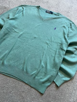 Jersey Polo Ralph Lauren Verde V-Neck