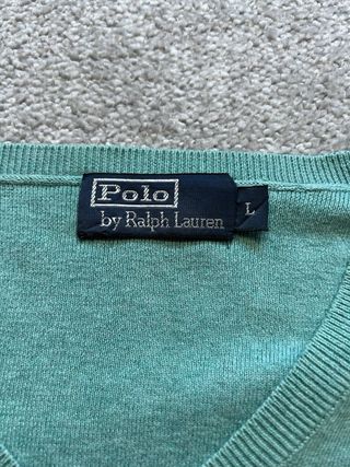 Jersey Polo Ralph Lauren Verde V-Neck