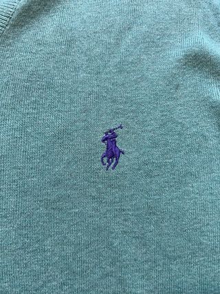Jersey Polo Ralph Lauren Verde V-Neck