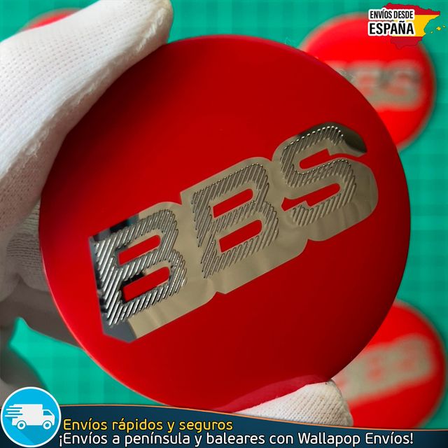 Emblema BBS 56mm Aluminio Tapas Tapacubos
