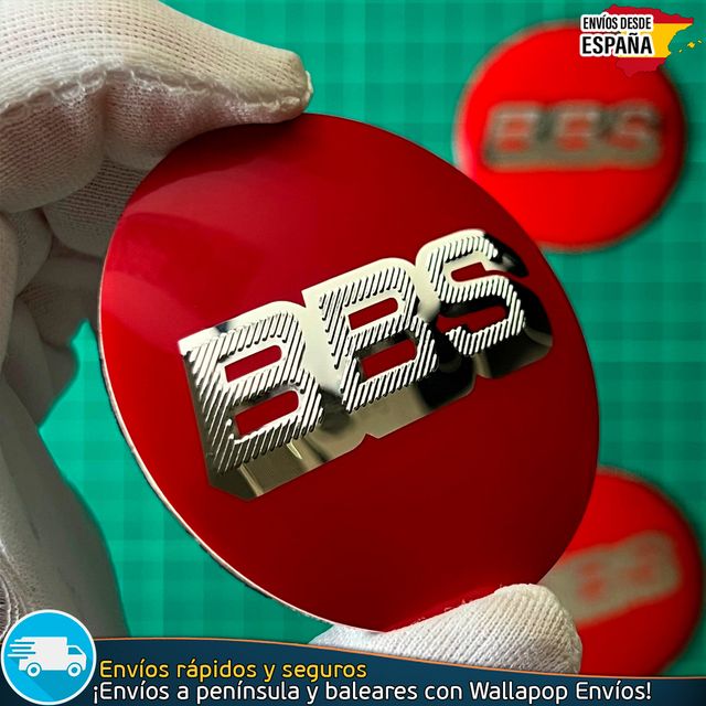 Emblema BBS 56mm Aluminio Tapas Tapacubos