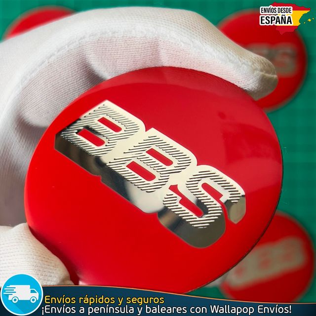 Emblema BBS 56mm Aluminio Tapas Tapacubos