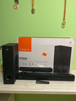 Creative Stage V2 Barra de Sonido y Subwoofer
