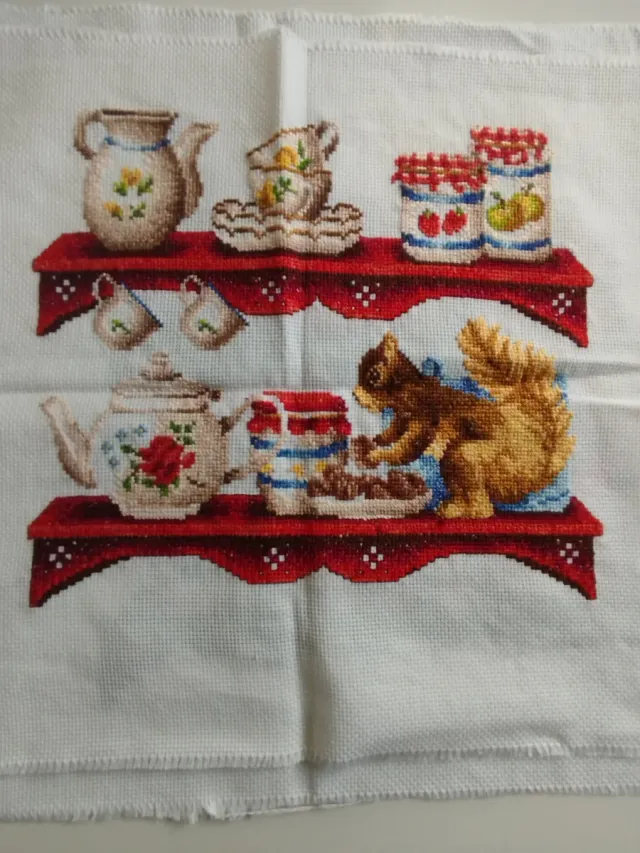 Punto de Cruz: Escena de cocina