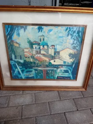 Quadro Renzo Foglia - Paesaggio Cittadino