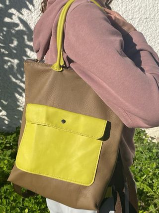 Bolso/ Mochila piel Estilo: Tina