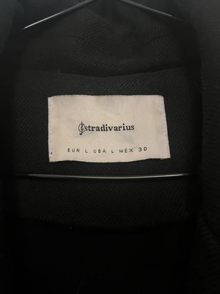 Giacca Stradivarius Vintage Nera con Bottone
