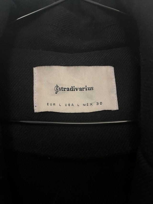 Giacca Stradivarius Vintage Nera con Bottone