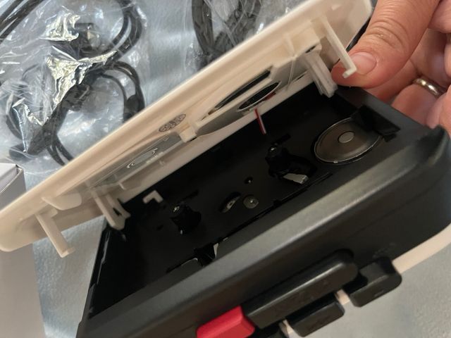 Lettore Cassette Portatile Bianco/Nero