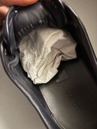 Scarpe Gucci Pelle Blu e Rosse