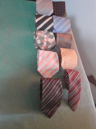 Lote 10 Corbatas Variadas
