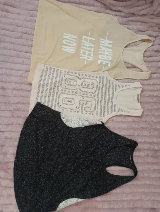 3 Camisetas sin mangas mujer