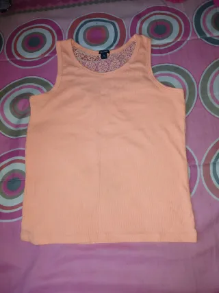 Camiseta tirantes niña Kiabi naranja