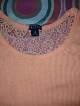 Camiseta tirantes niña Kiabi naranja