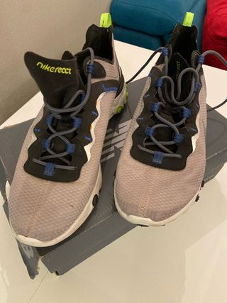 Scarpe Nike React 45 Grigie e Verdi