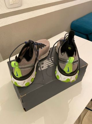 Scarpe Nike React 45 Grigie e Verdi