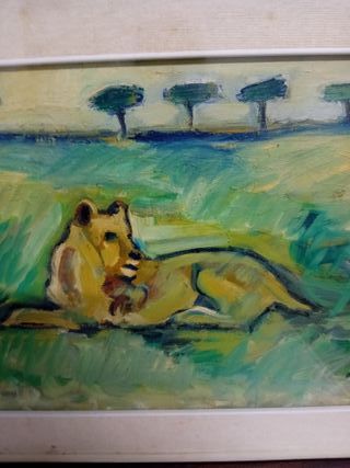 Quadro Renzo Foglia con cane
