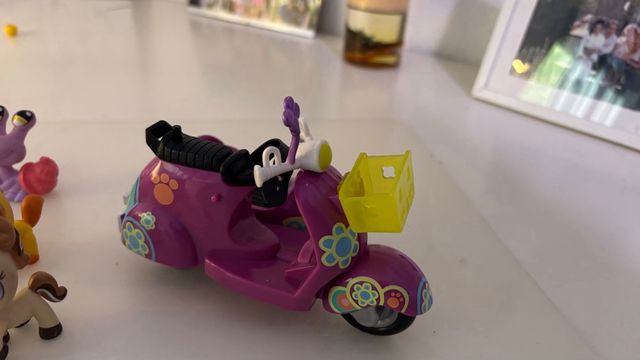 Moto con Sidecar y Muñeca Little Pet Shop