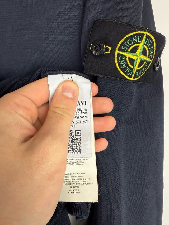 Blue Stone Island sweatshirt